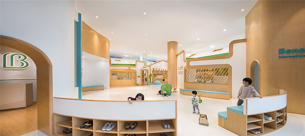 郑州2000平方美式幼儿园装修设计风格效果图赏析